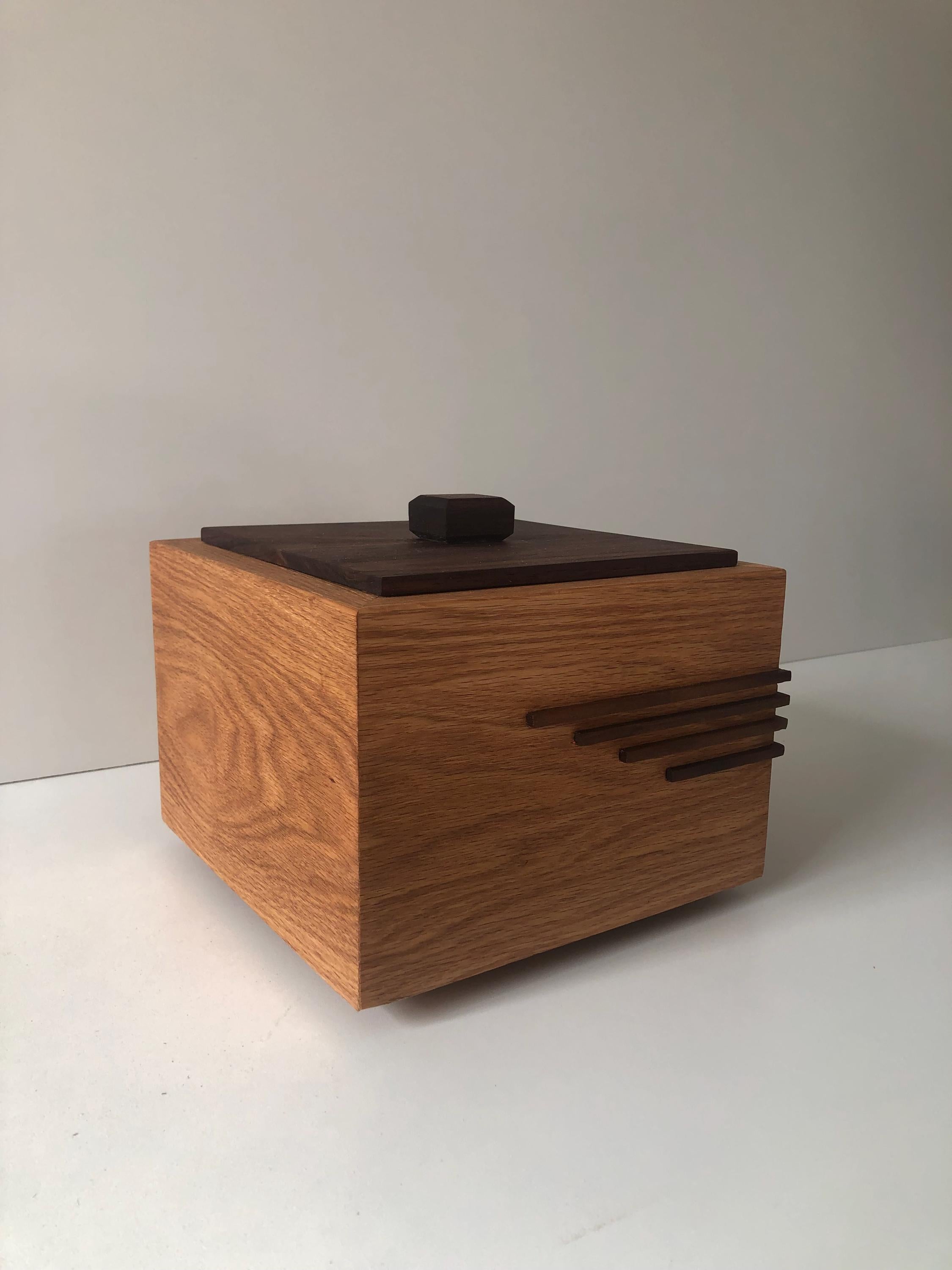 Oak and Walnut Cremation Urn