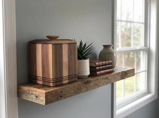 Handcrafted memorial urns. Wood, maple and walnut