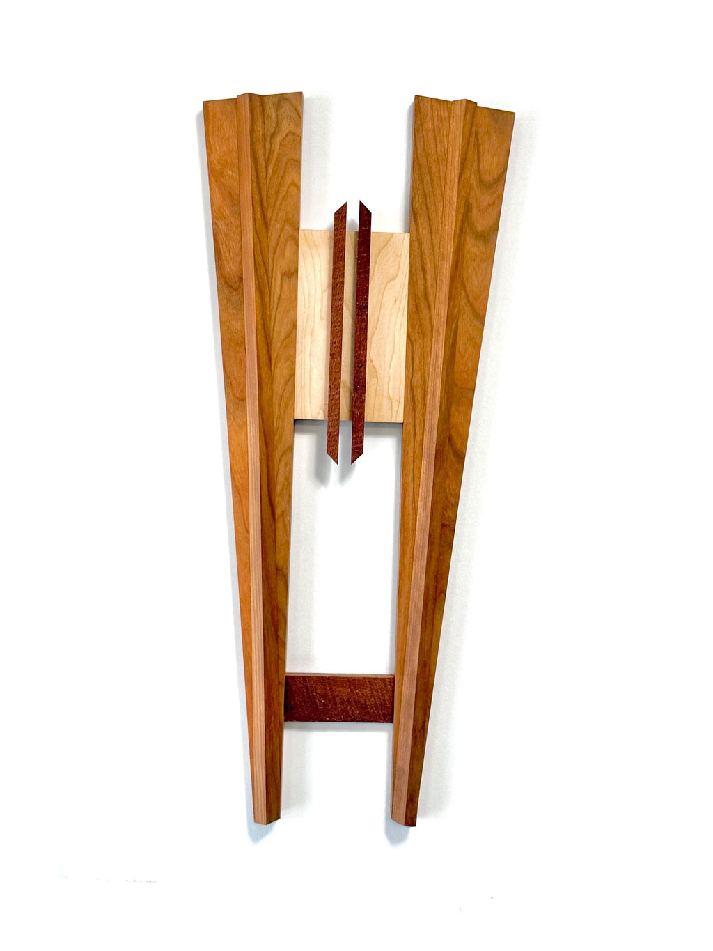 Handmade Art Deco Minimalist Wood and Hand Painted Wall Art