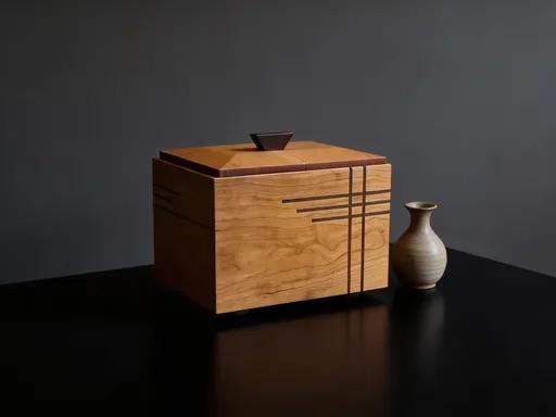 Handcrafted memorial cremation urn
